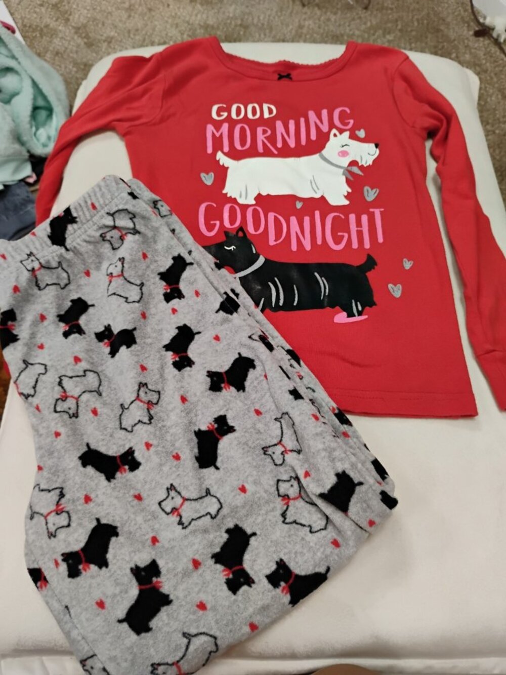 Girls Size 6 6X Bundle Carter’s Pajamas Disney Princess Romper 4 Pieces